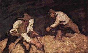 Albin Egger Lienz Die Schnitter  Wandbild